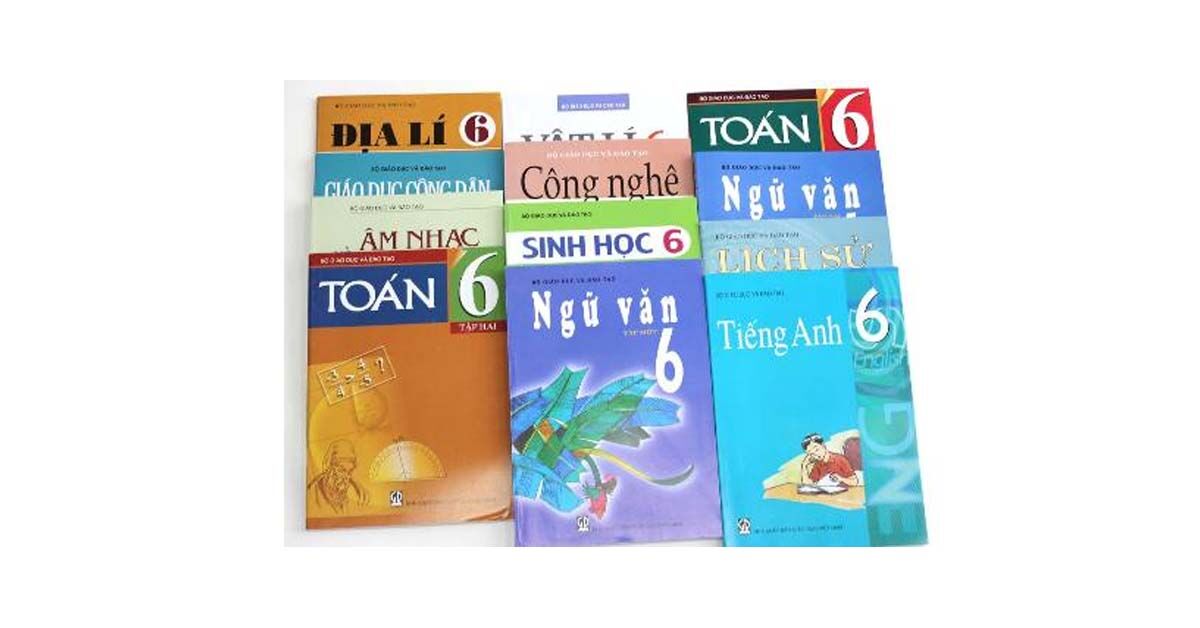Bộ sách giáo khoa lớp 6 năm học 2018-2019 bao gồm những quyển gì? Giá bao nhiêu tiền?