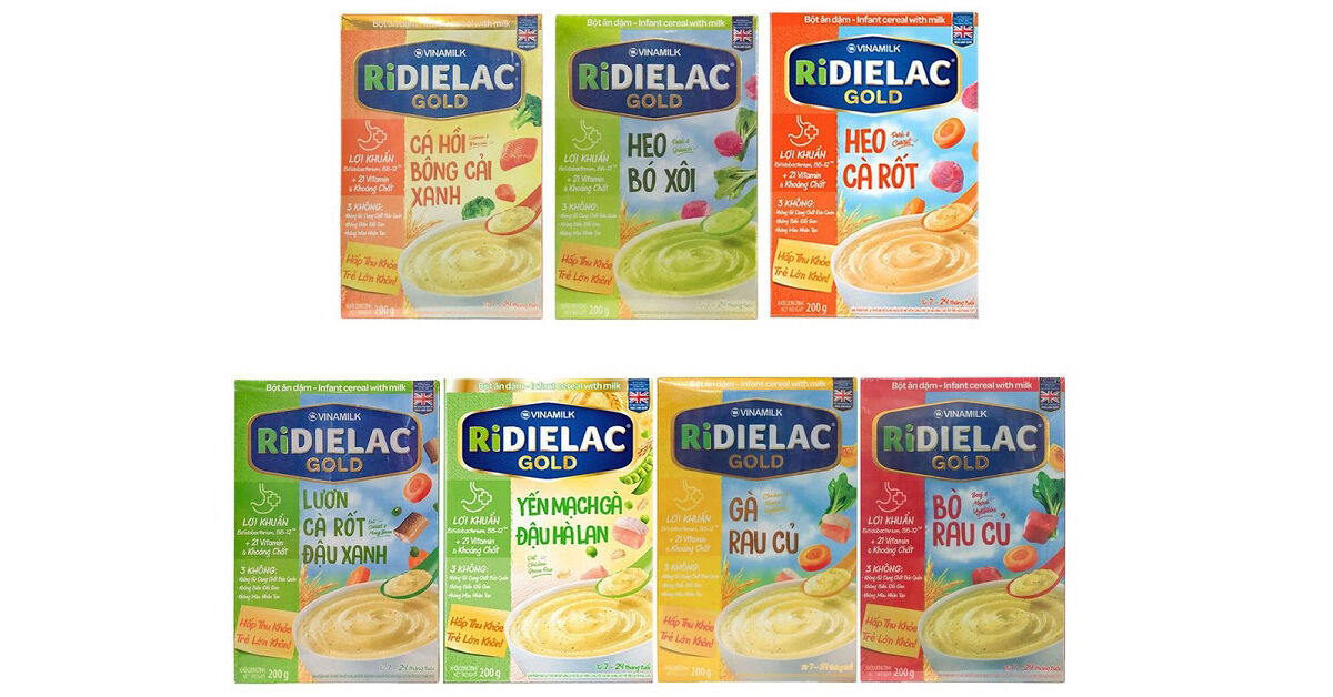 Bột ăn dặm Ridielac Gold dùng có tốt không? Giá bao nhiêu?