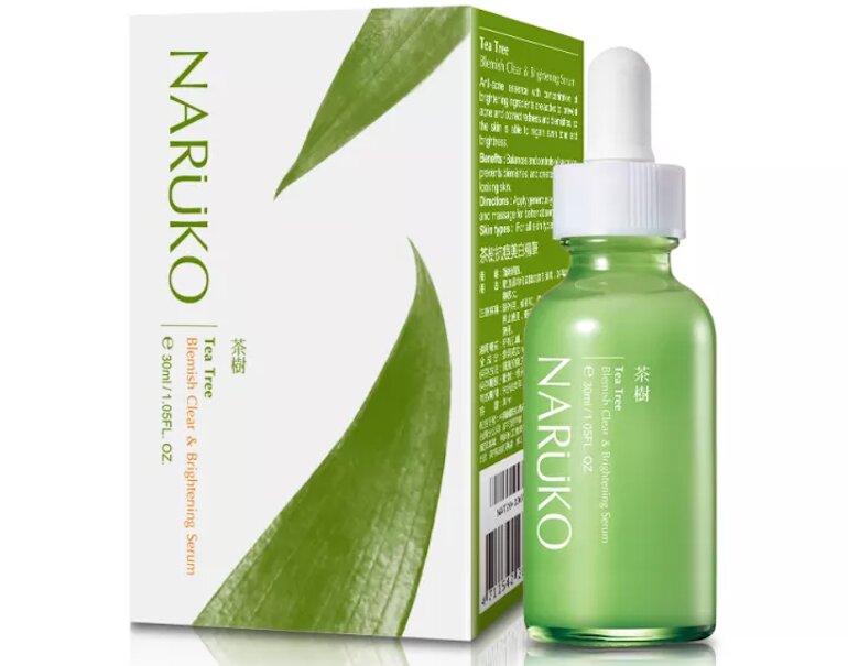 Serum Naruko tràm trà với tên đầy đủ là serum Naruko Tea Tree Shine Control & Blemish Clear Serum.