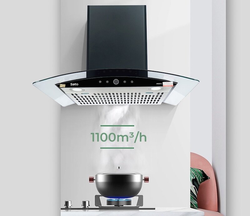 Máy hút mùi Sato HM017.C trợ thủ đắc lực cho gian bếp hiện đại