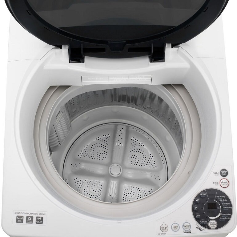 thiết kế lồng giặt máy giặt Sharp 7.2kg ES-U72GV-H 