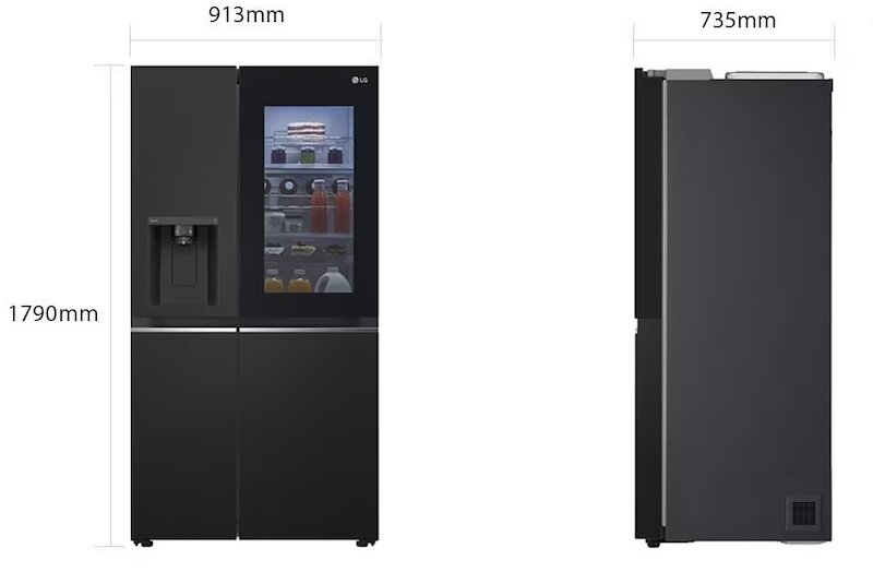 Thiết kế tủ lạnh LG Inverter 635 lít Side By Side InstaView GR-G257BL