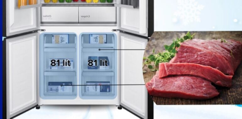 Công nghệ cấp đông mềm cho thực phẩm trọn vẹn vị tươi ngon trên tủ lạnh Beko