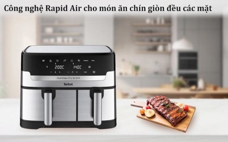 Nồi chiên không dầu Tefal EY905D10 giúp tiết kiệm thời gian và công sức
