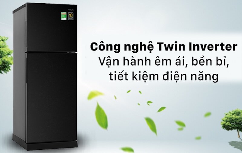 Aqua refrigerator 186 liters AQR-T219FA(PB) saves electricity optimally with Inverter technology