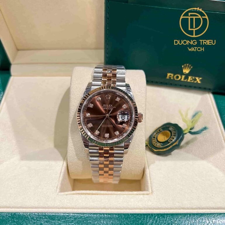 Đồng Hồ Rolex Datejust Demi 126331 Mạ Vàng 18k Custom Top Quality 1-1-new-2023