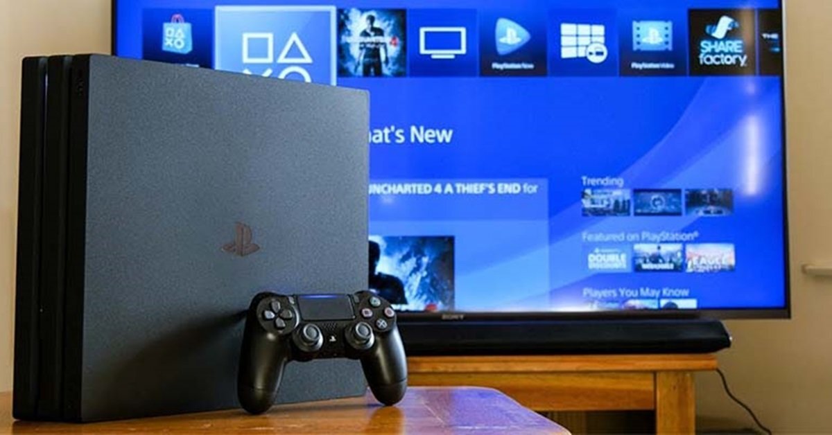 Hình ảnh chiếc máy chơi game Ps4