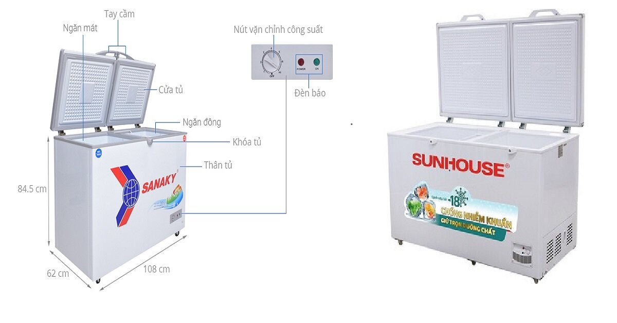 Các loại tủ đông "siêu sale" tới 40% dịp Tết, chốt đơn kẻo lỡ!