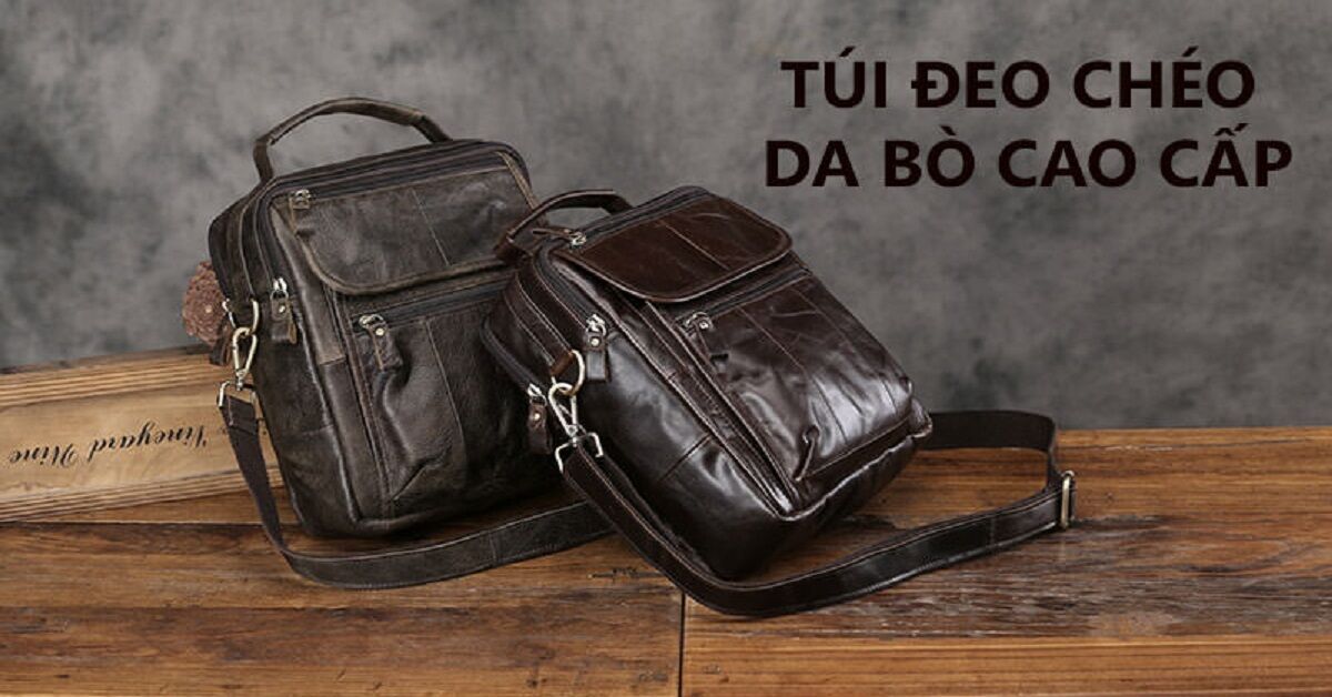 Các thiết kế túi đeo chéo nam da bò được ưa chuộng