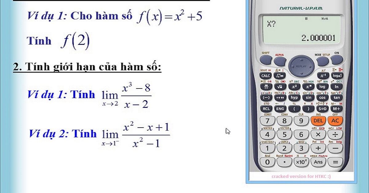 Cách cài đặt sử dụng máy tính Casio online miễn phí