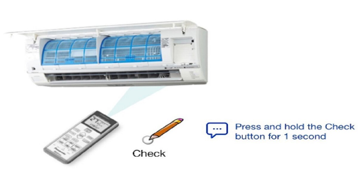 Cách check mã lỗi và xóa lỗi điều hòa Panasonic Inverter