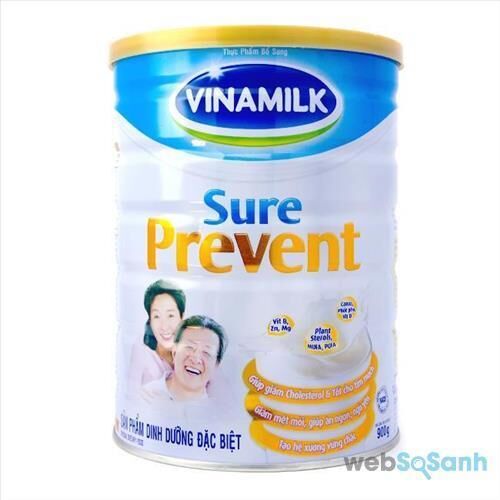 Cách pha sữa bột Vinamilk Sure Prevent cho người cao tuổi