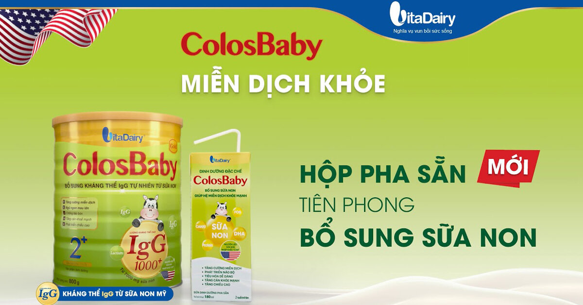 Cách pha sữa Colosbaby đúng cách chống bệnh vặt cho trẻ tăng cường hệ miễn dịch tốt