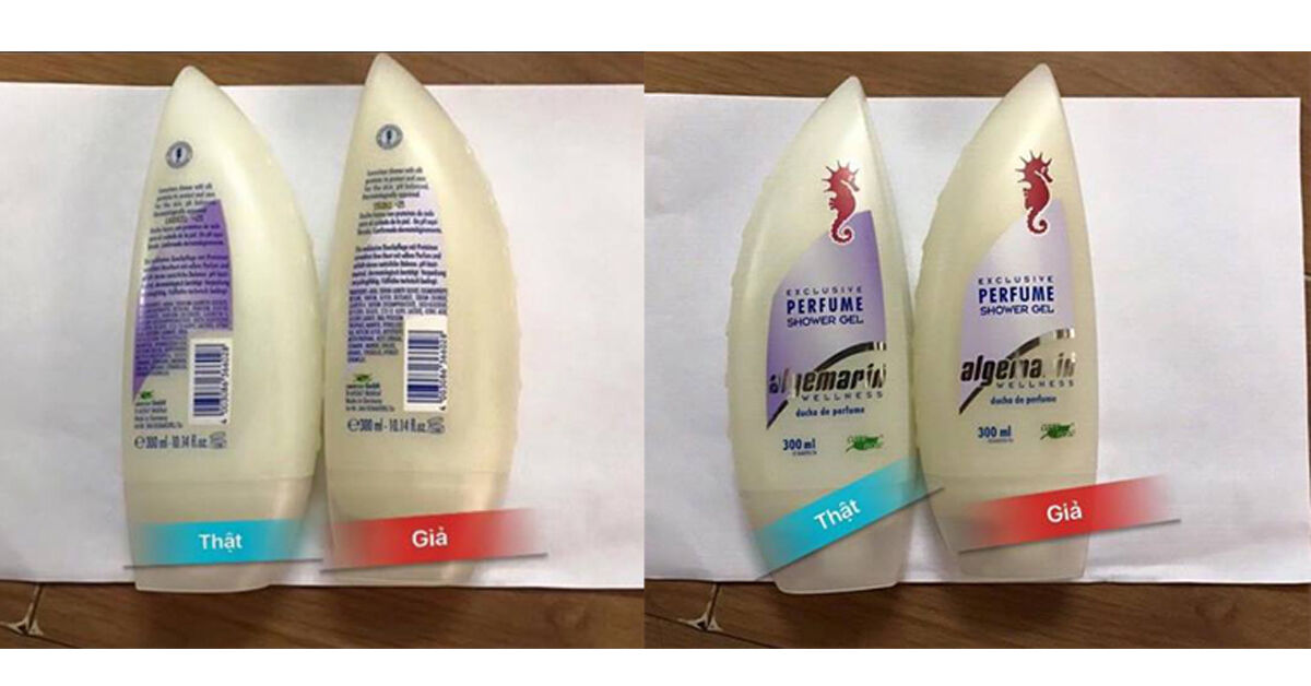 Cách phân biệt sữa tắm cá ngựa của Đức hàng thật và giả