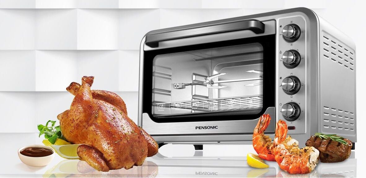 Cách sử dụng lò nướng Pensonic 42l tới 63l với 5 chế độ nấu dùng nhiều