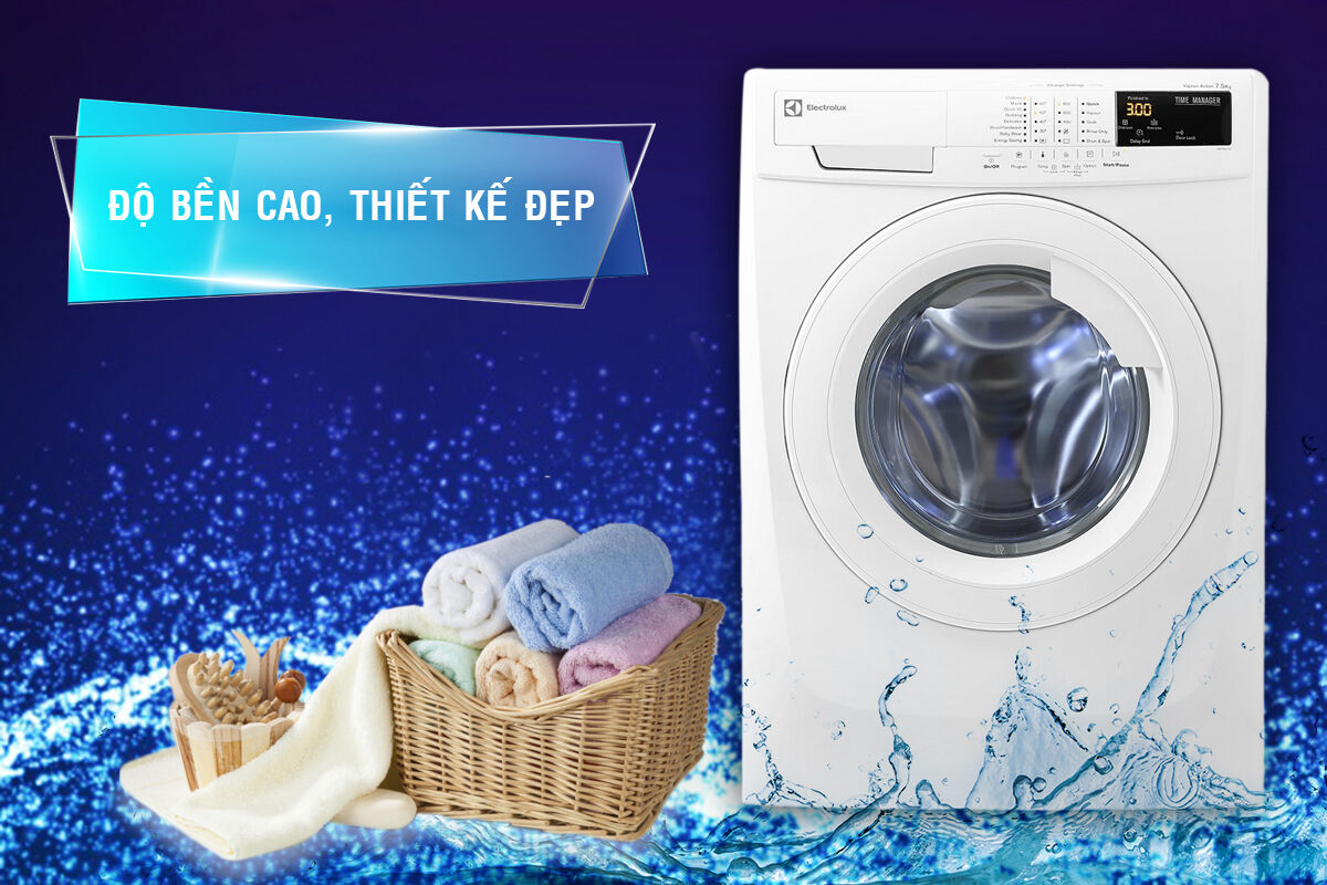 Cách sử dụng máy giặt Electrolux 10kg cửa ngang chi tiết các chức năng