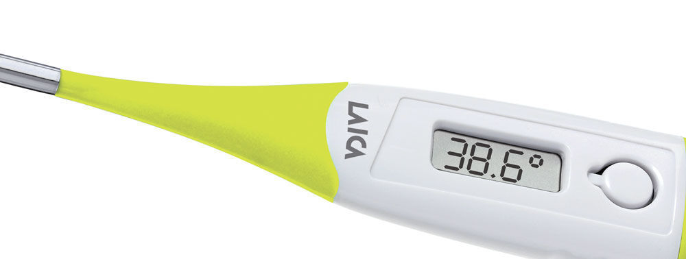 Cách sử dụng nhiệt kế điện tử hồng ngoại Laica đo thân nhiệt cho bé