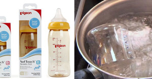 Cách tiệt trùng bình sữa Pigeon mới mua đúng nhất