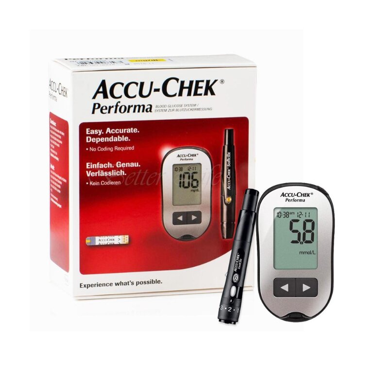 Giá thành của máy đo đường huyết thương hiệu Accu-Chek Performa