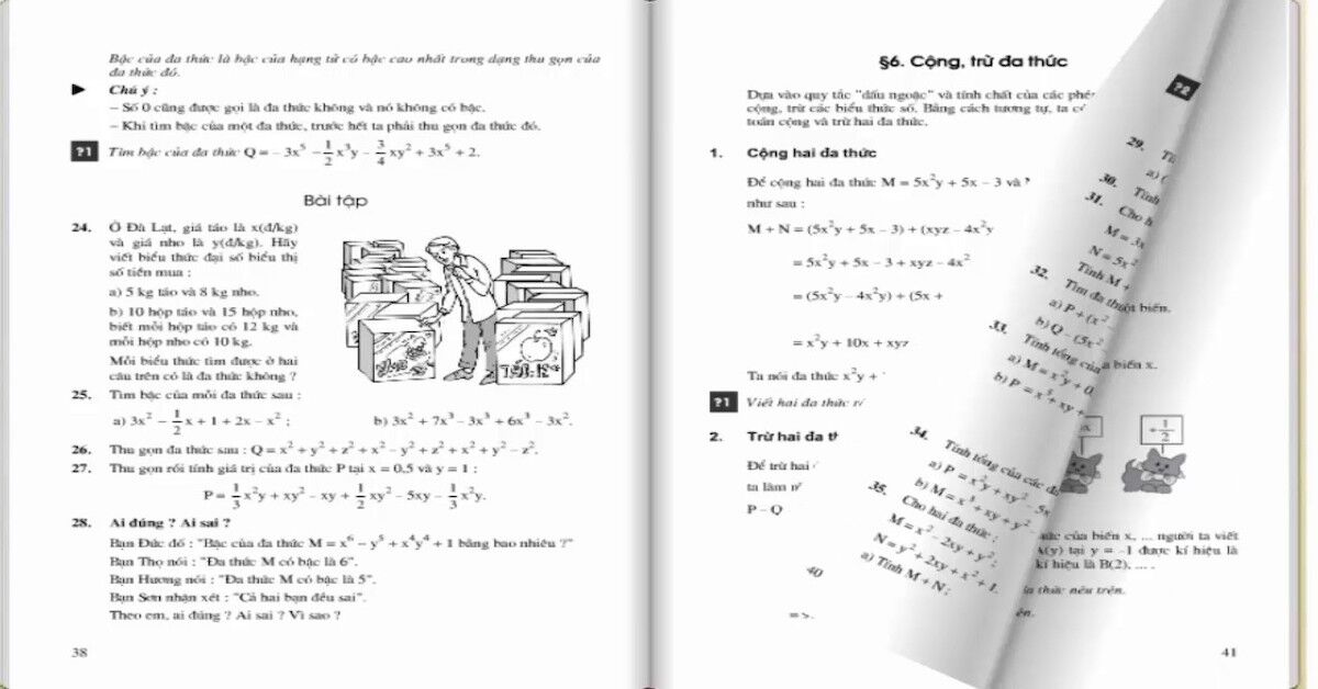 Cần lưu ý điều gì khi học sách giáo khoa toán 7 tập 2?