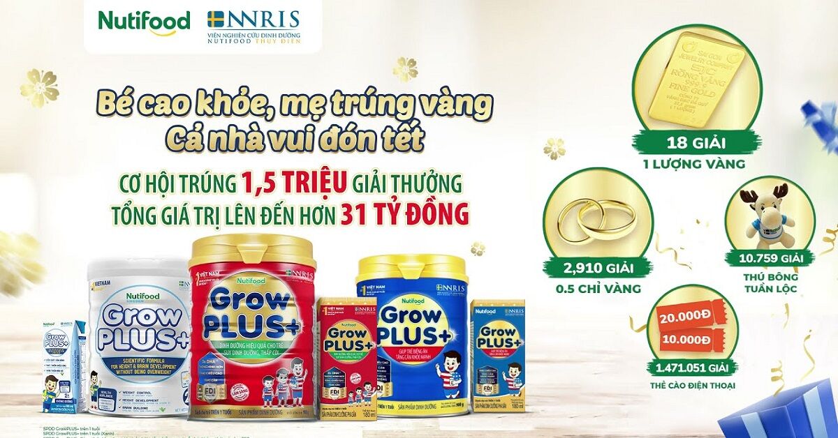 Cập nhật các chương trình khuyến mãi sữa NutiFood mới nhất