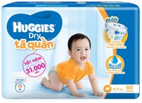 Cập nhật giá tã quần Huggies mới nhất trong tháng 6/2017