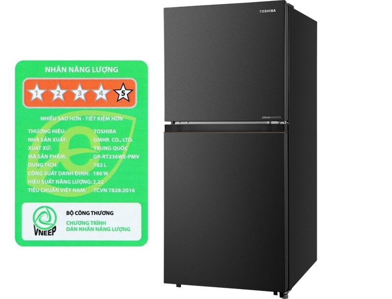 Tủ lạnh Toshiba GR-RT236WE PMV(68) giá chỉ 5 triệu, có cấp đông mềm lại cực tiết kiệm điện