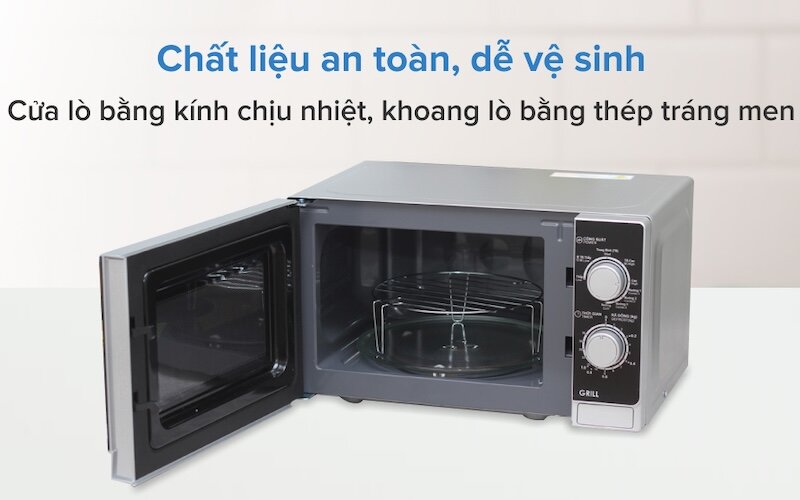 Lò vi sóng có nướng Sharp R-G222VN-S nướng ngon, hâm nóng nhanh, tiện lợi mọi nhà