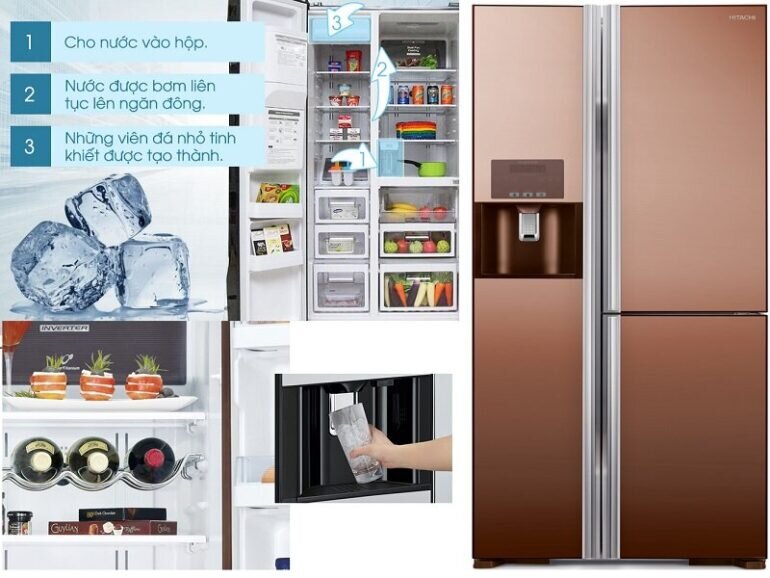 Có nên mua tủ lạnh SBS 3 cánh Hitachi R-M700GPGV2X (MBW) - 584 Lít không?