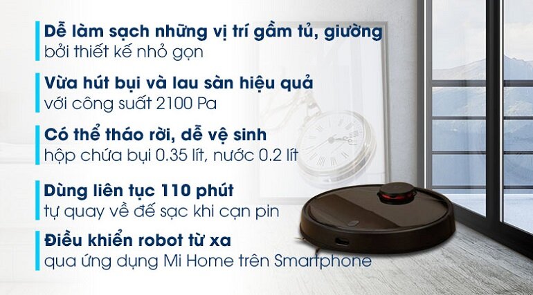Robot hút bụi Xiaomi Vacuum-Mop P - SKV4109GL