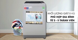 Chỉ từ 2,4 triệu đồng có ngay loạt máy giặt Aqua 8kg mới đáp ứng nhu cầu giặt giũ