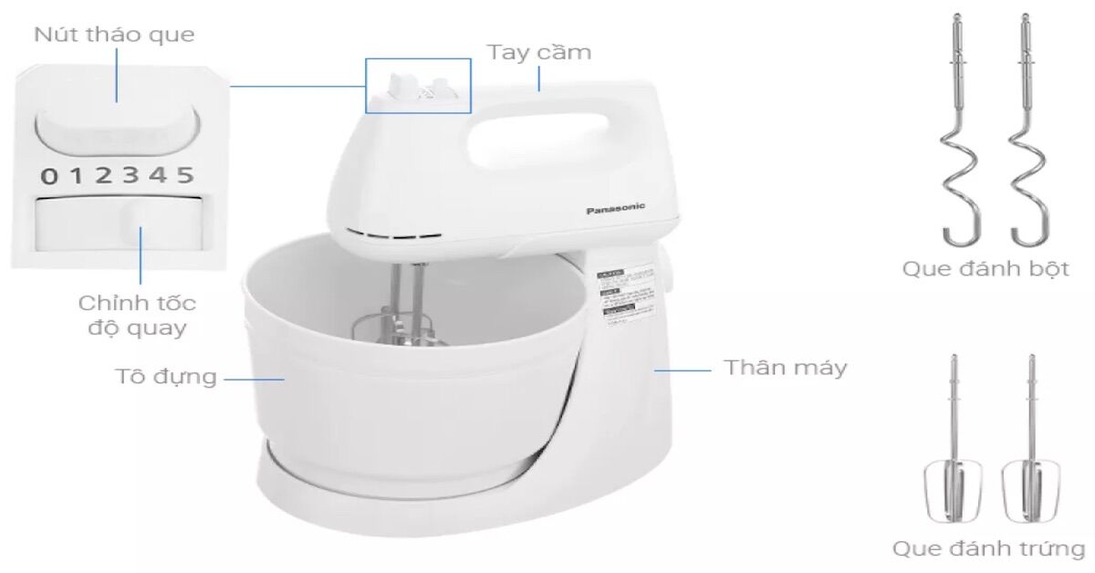 Chia sẻ kinh nghiệm mua máy đánh trứng Panasonic