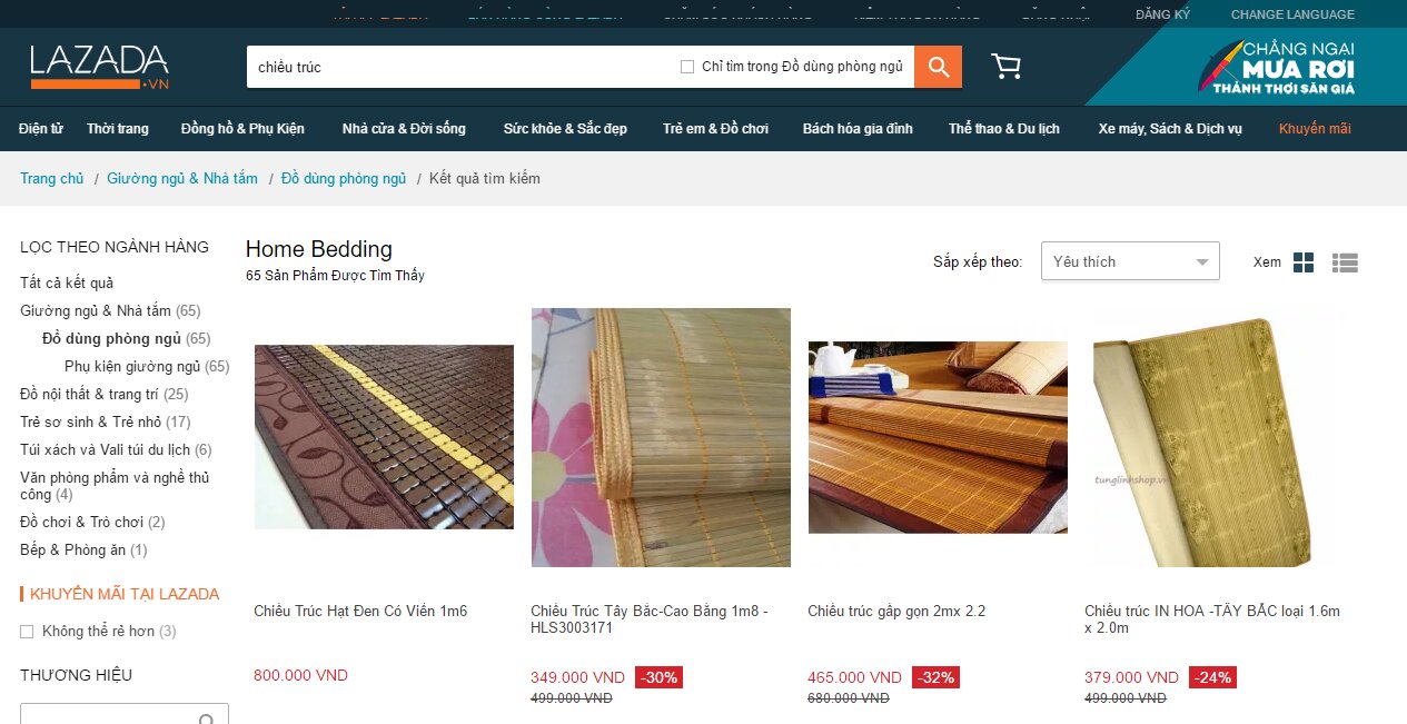 Chiếu trúc trên Lazada giá rẻ nhưng có nên mua hay không?