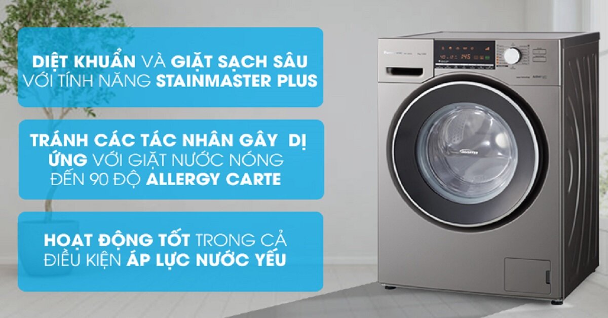 Chọn máy giặt Panasonic 8kg lồng ngang nào tốt?