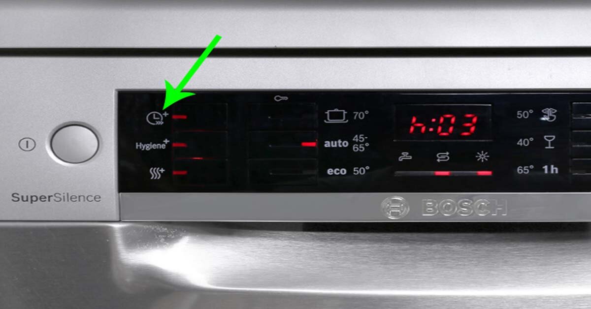Chức năng hẹn giờ trên máy rửa bát Bosch âm tủ mang lại lợi ích gì?