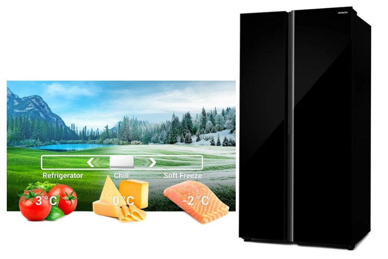 Giá tủ lạnh Hitachi HRSN9713ESGBKVN giảm sâu, chênh hơn 10 triệu so với niêm yết