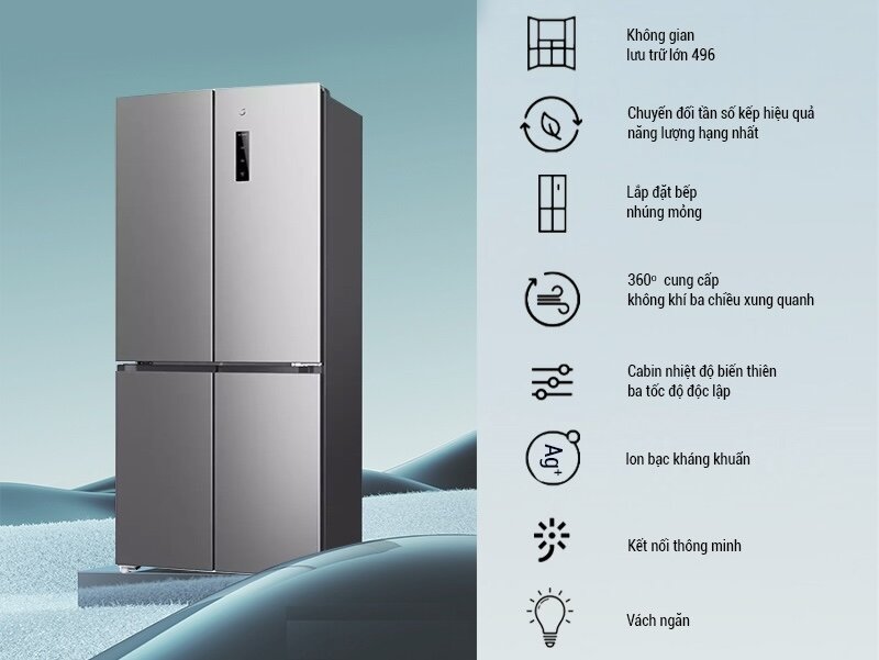 Điểm nổi bật của tủ lạnh Xiaomi Mijia 496L BCD-496WMSA