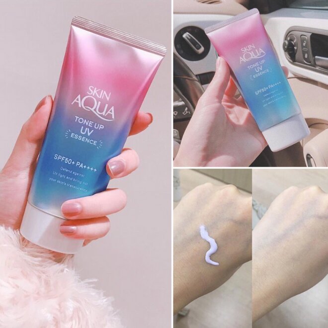 Kem chống nắng được review tốt Skin Aqua Tone Up UV