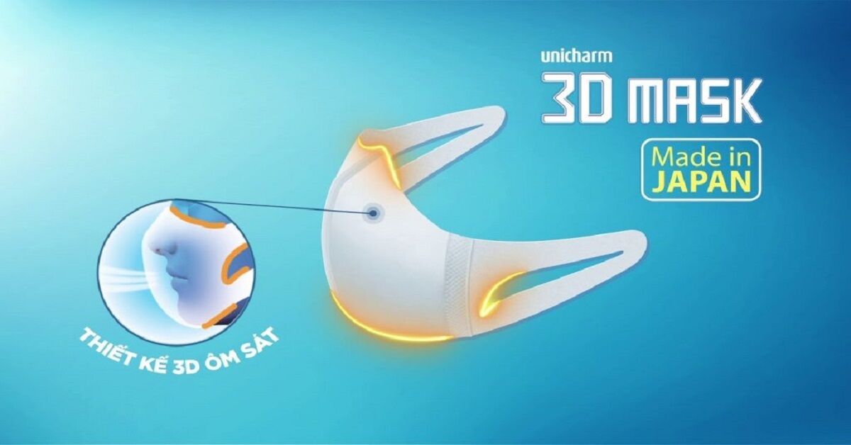 Có mấy loại khẩu trang 3D Unicharm?