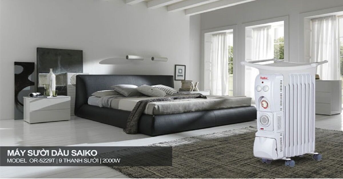 Có nên chọn máy sưởi dầu Saiko OR-5229T?