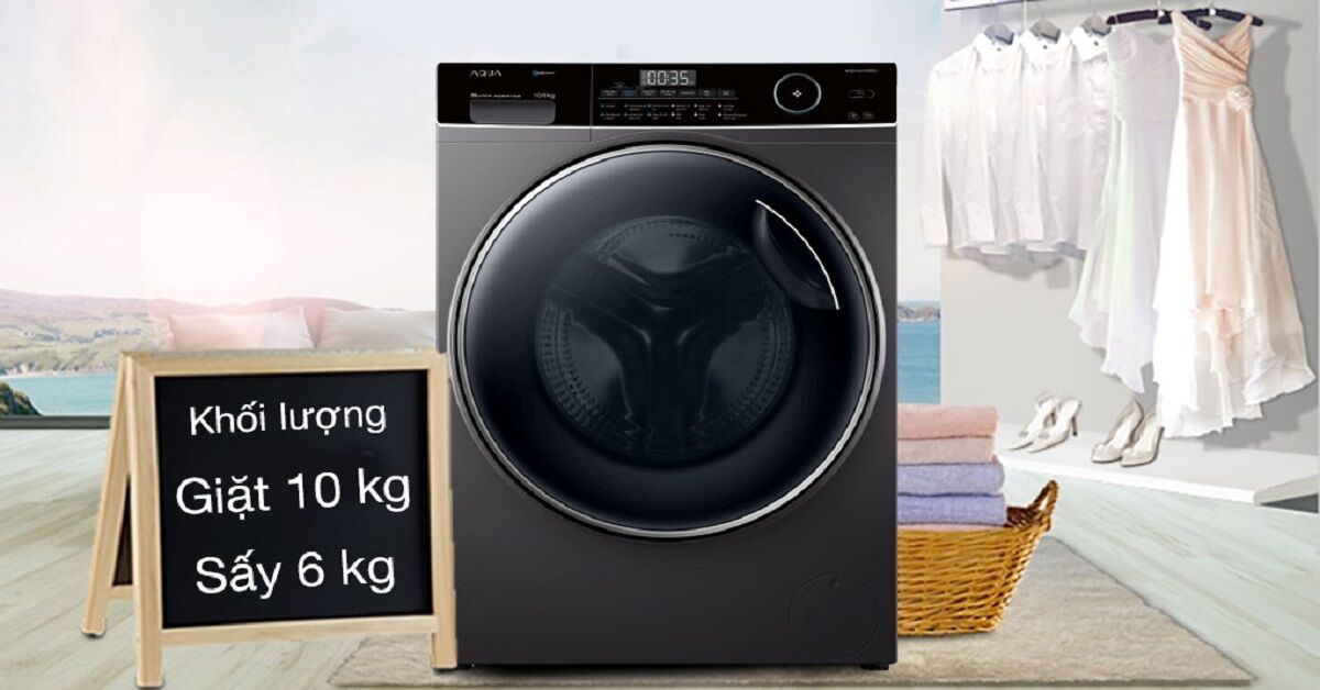 Có nên lựa chọn máy giặt sấy Aqua Inverter 10 kg AQD-AH1000G.PS ?