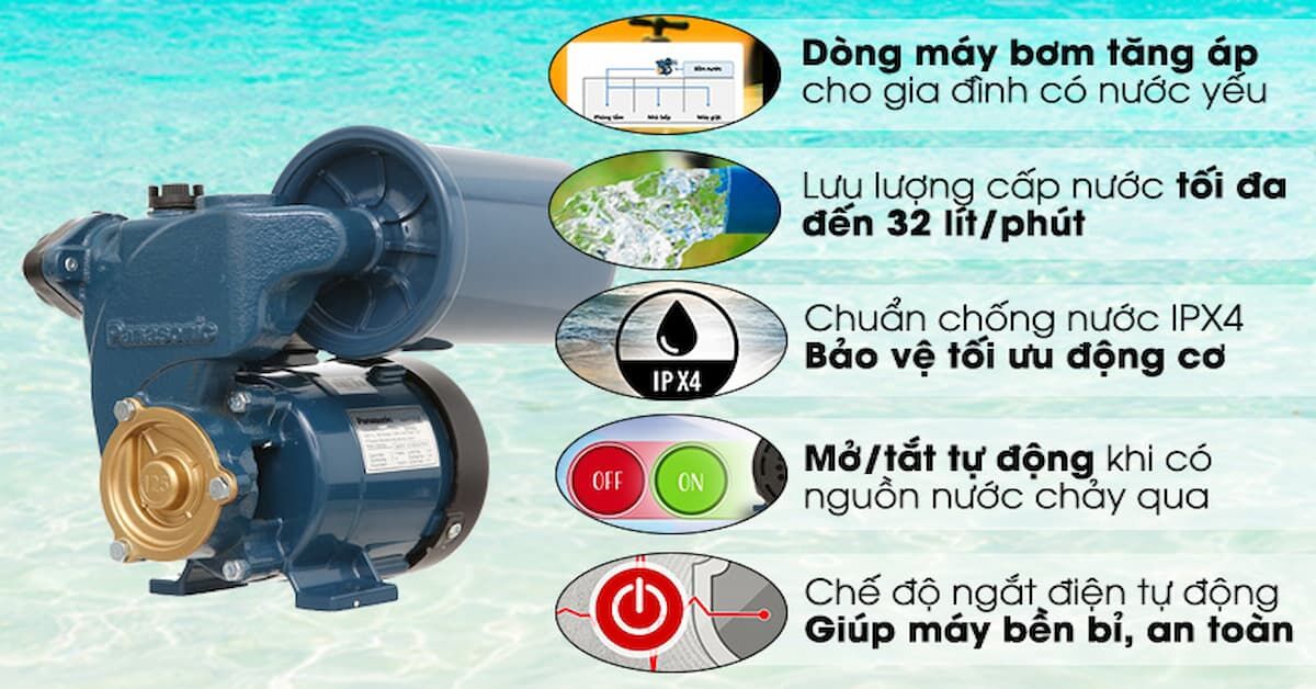 Có nên mua máy bơm nước Panasonic A-130JAK không?