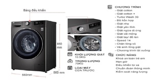 Có nên mua máy giặt lồng ngang LG AI DD 10.5Kg Fv1450s2b không?