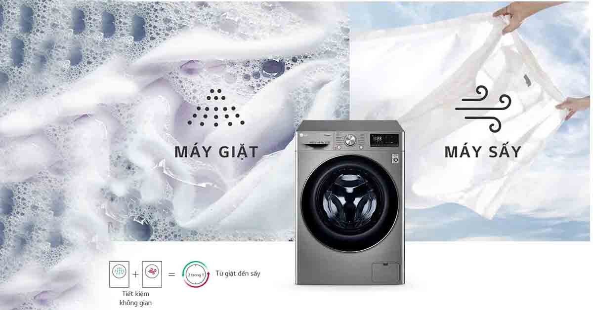 Có nên mua máy giặt thông minh LG AI DD 9kg + sấy 5kg FV1409G4V hay không?