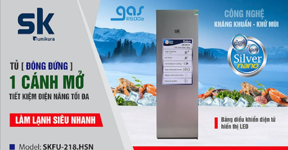 Có nên mua tủ đông Sumikura Skfu-218hsn không?