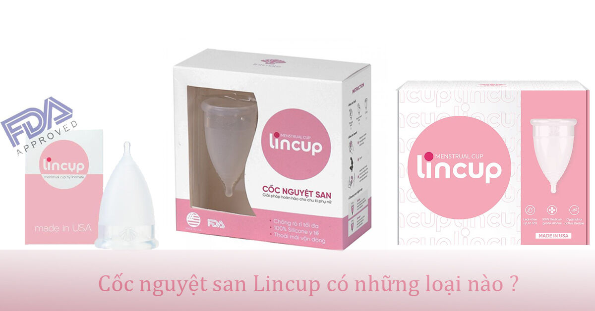 Cốc nguyệt san Lincup có mấy loại ? có dễ sử dụng không ?
