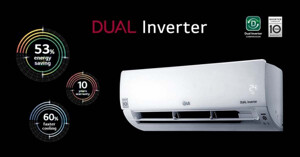 Công nghệ Dual Inverter trong điều hòa LG 9000btu 1 chiều có tác dụng gì?