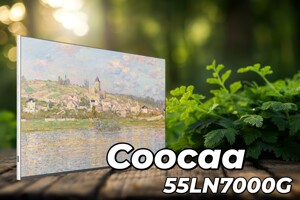 Coocaa 55LN7000G: Biến không gian sống thành phòng trưng bày nghệ thuật