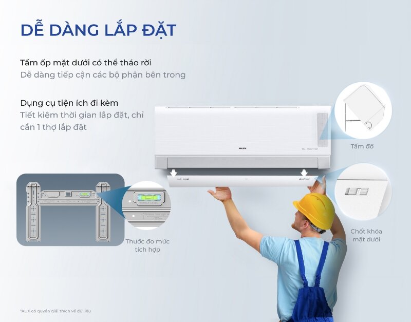 Lý do nên mua điều hòa AUX AW24CAA4DI-3VN cho phòng 40m2