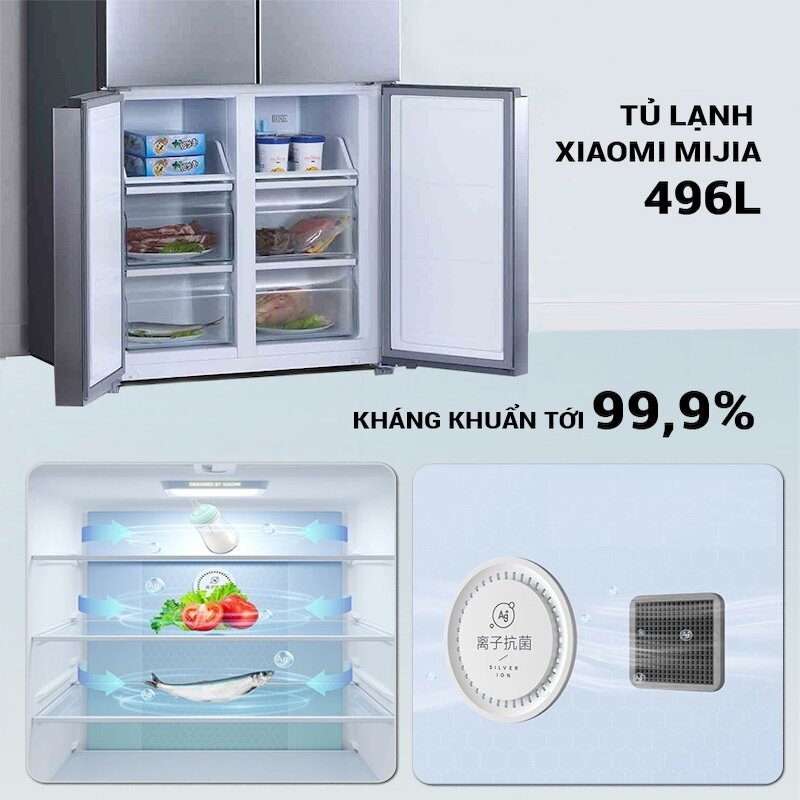 Dung tích của tủ lạnh Xiaomi Mijia 496L BCD-496WMSA